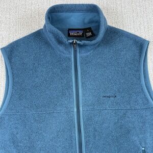 Patagonia Synchilla Men's Large Blue Fleece Full Zip Vest